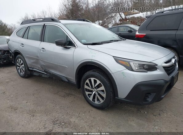 4S4BTAAC4N3138639 2022 SUBARU OUTBACK Серебряный Передняя правая четверть
