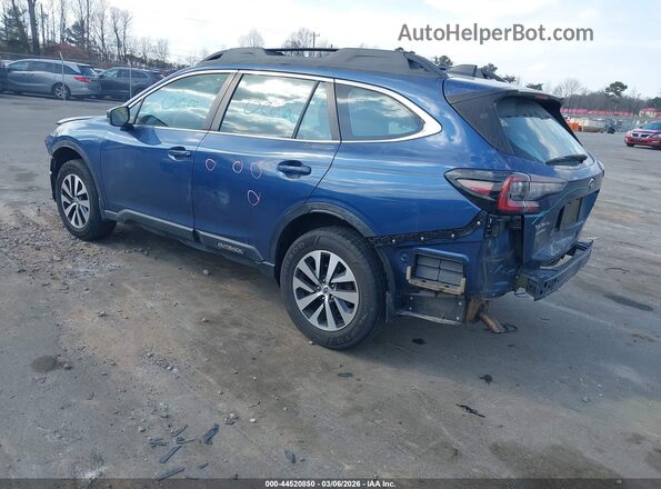 4S4BTAAC7M3134308 2021 SUBARU OUTBACK Blue Задня ліва чверть