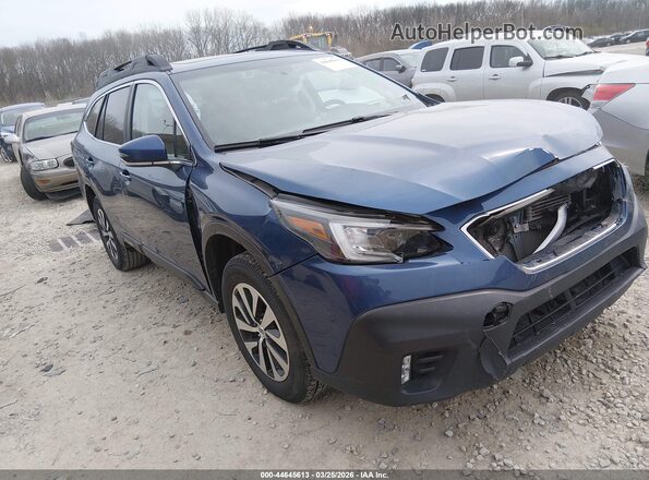 4S4BTAEC6L3139847 2020 SUBARU OUTBACK Blue Delantero derecho