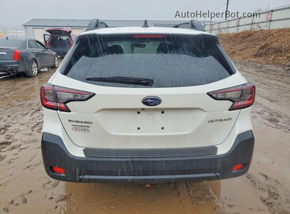 4S4BTAFC2R3248765 2024 SUBARU OUTBACK Белый Вид сзади