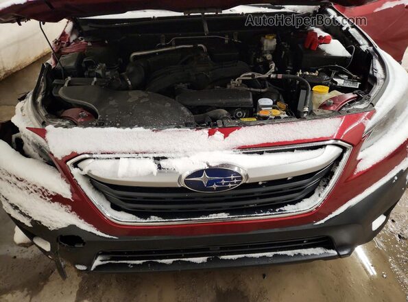 4S4BTAFC3M3142821 2021 SUBARU OUTBACK Темно-бордовый Вид подкапотного пространства