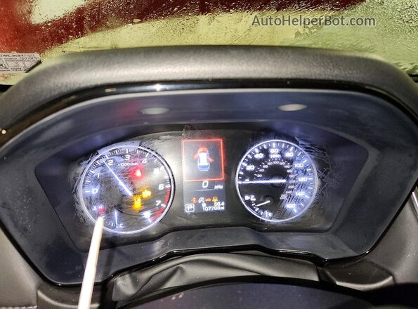 4S4BTAFC3M3142821 2021 SUBARU OUTBACK Темно-бордовый Вид щитка приборов