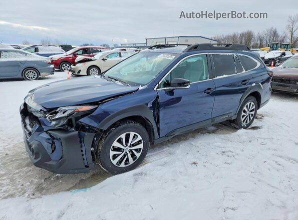 4S4BTAFC4R3219039 2024 SUBARU OUTBACK Синий Передняя левая четверть