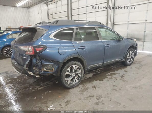 4S4BTALC1L3257923 2020 SUBARU OUTBACK Синий Задняя правая четверть
