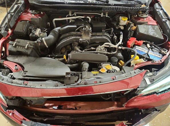 4S4BTALC5L3122377 2020 SUBARU OUTBACK Темно-бордовый Вид подкапотного пространства