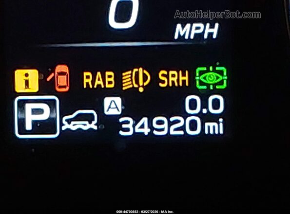 4S4BTANC2N3205703 2022 SUBARU OUTBACK Серый 