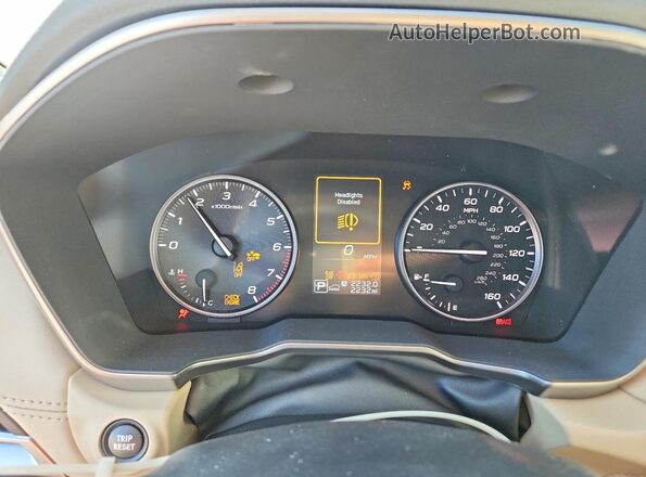 4S4BTANC6S3307551 2025 SUBARU OUTBACK White Widok zestawu wskaźników