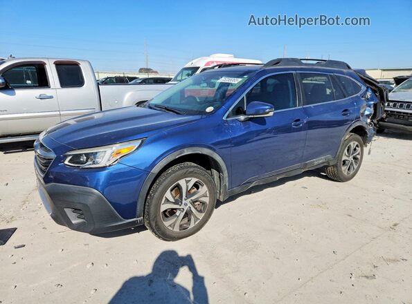 4S4BTANC8L3175295 2020 SUBARU OUTBACK Синий Передняя левая четверть