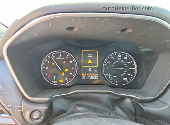 4S4BTANC8L3175295 2020 SUBARU OUTBACK Синий Вид щитка приборов