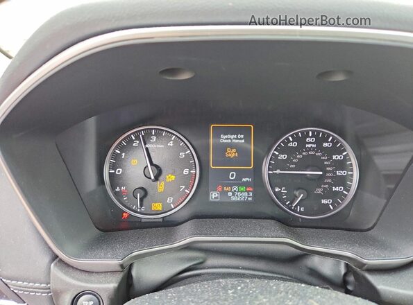 4S4BTANCXN3211202 2022 SUBARU OUTBACK Charcoal Widok zestawu wskaźników