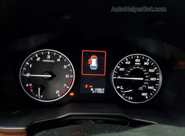4S4BTAPC1S3140450 2025 SUBARU OUTBACK Gray Вид щитка приладів