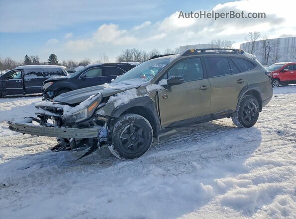 4S4BTGUD4R3218147 2024 SUBARU OUTBACK Зеленый Передняя левая четверть