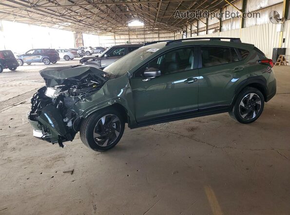 4S4GUHL64S3769471 2025 SUBARU CROSSTREK Зеленый Передняя левая четверть