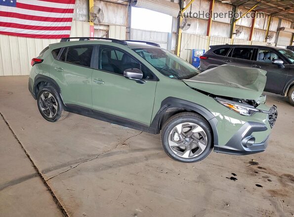 4S4GUHL64S3769471 2025 SUBARU CROSSTREK Зеленый Передняя правая четверть