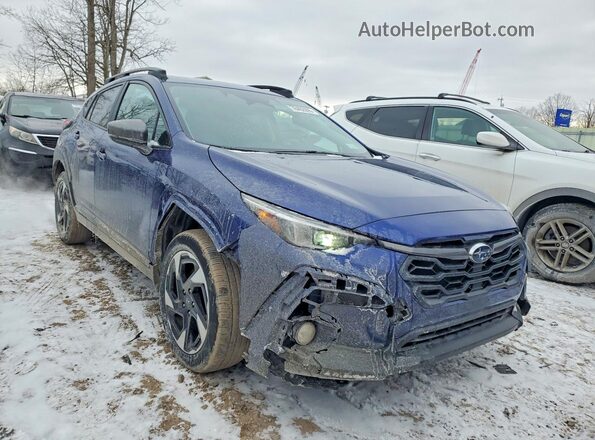 4S4GUHM62R3757599 2024 SUBARU CROSSTREK Синий Передняя правая четверть