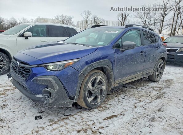 4S4GUHM62R3757599 2024 SUBARU CROSSTREK Синий Передняя левая четверть