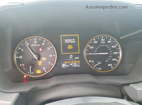 4S4GUHT68T3701482 2026 SUBARU CROSSTREK Blue Instrument cluster view