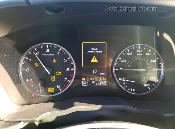 4S4SLDD6XT3012791 2026 SUBARU FORESTER Серый Вид щитка приборов
