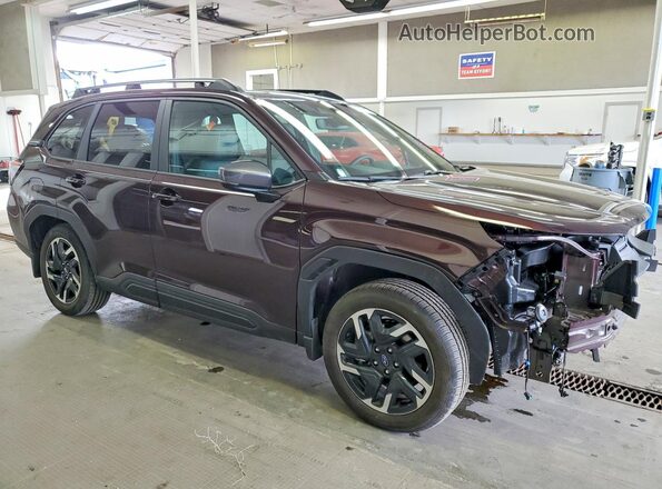 4S4SLDR66T3007435 2026 SUBARU FORESTER Бордовый Передняя правая четверть