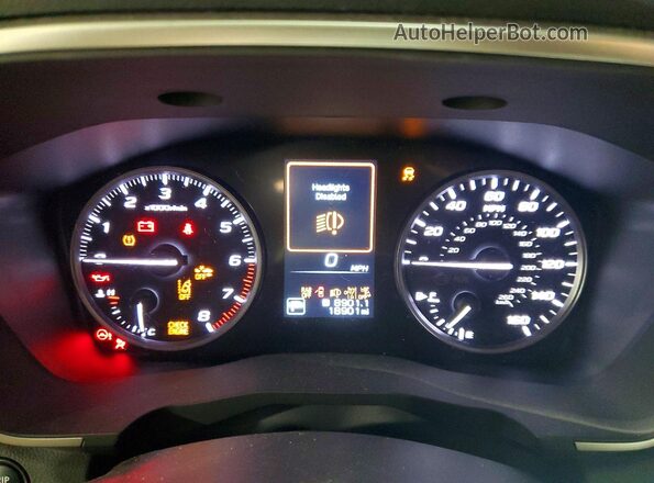 4S4WMAAD8S3402612 2025 SUBARU ASCENT Black Vista del cuadro de instrumentos