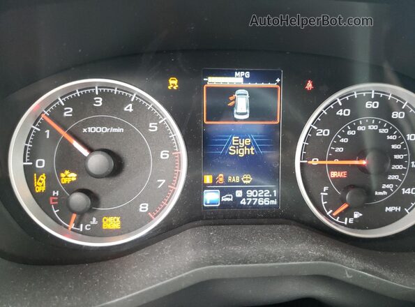 4S4WMAFD8K3428488 2019 SUBARU ASCENT White Widok deski rozdzielczej