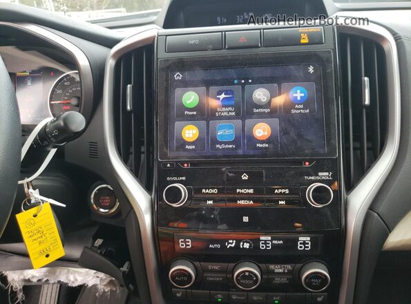 4S4WMAFD8K3428488 2019 SUBARU ASCENT White Widok zestawu wskaźników