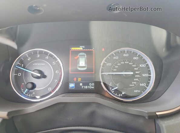 4S4WMALD3K3447146 2019 SUBARU ASCENT Black Вид щитка приладів