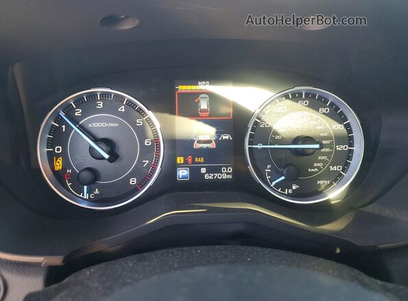4S4WMALDXK3418825 2019 SUBARU ASCENT Красный Вид щитка приборов