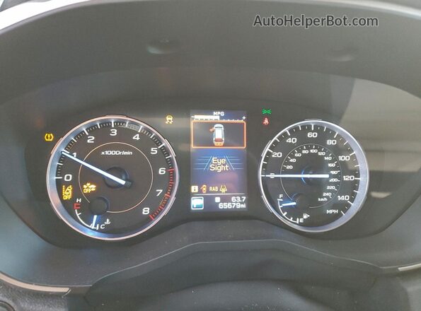 4S4WMAMD5K3447518 2019 SUBARU ASCENT Коричневый Вид щитка приборов