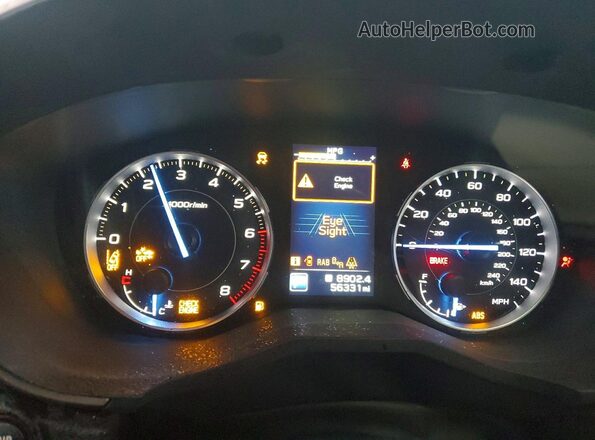 4S4WMAPDXM3473143 2021 SUBARU ASCENT Black ხელსაწყოთა პანელის ხედი