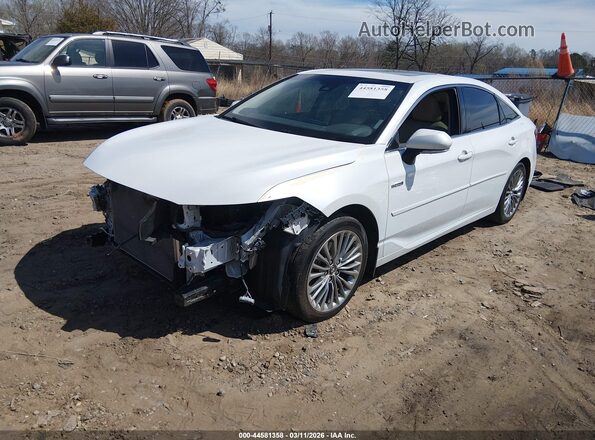 4T1B21FB9KU006288 2019 TOYOTA LIMITED White წინა მარცხენა ხედი სამი მეოთხედიდან