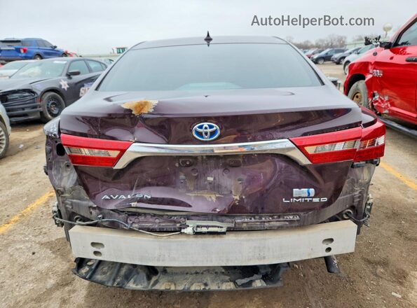 4T1BD1EB3GU053030 2016 TOYOTA LIMITED Темно-бордовый Вид сзади