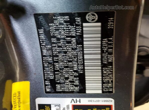 4T1BD1EB3GU057076 2016 TOYOTA AVALON Gray Engine compartment view