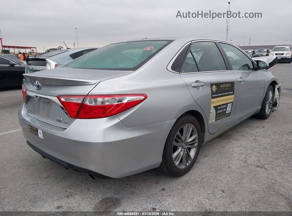 4T1BD1FK3GU184375 2016 TOYOTA CAMRY HYBRID Silver Tył prawy