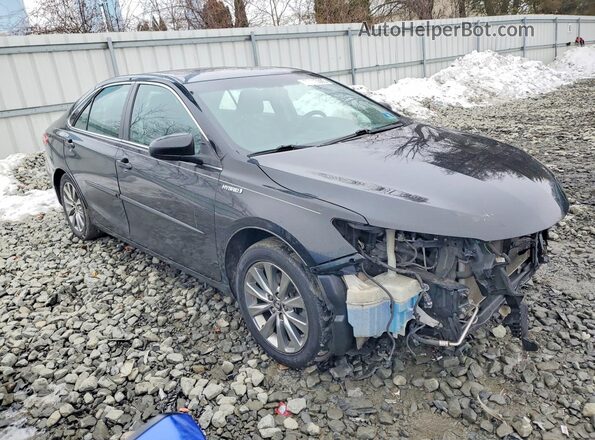 4T1BD1FKXHU203733 2017 TOYOTA CAMRY Черный Передняя правая четверть
