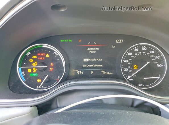 4T1DA1AB2MU010558 2021 TOYOTA AVALON Черный Вид щитка приборов