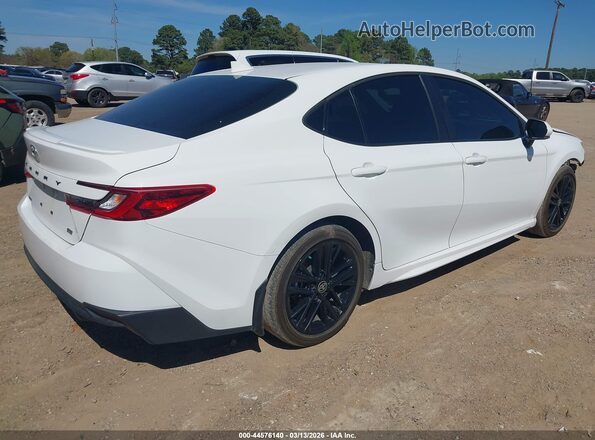 4T1DAACK4SU507444 2025 TOYOTA CAMRY Белый Задняя правая четверть