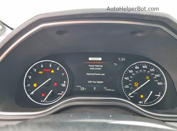 4T1FZ1FB2LU047828 2020 TOYOTA AVALON Черный Вид щитка приборов