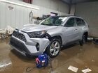 2020 Toyota Rav4 Hybrid Limited Silver vin: 4T3DWRFV7LU001704