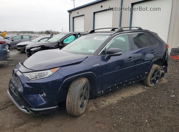 4T3E6RFV0MU049485 2021 TOYOTA RAV4 Синий Передняя левая четверть