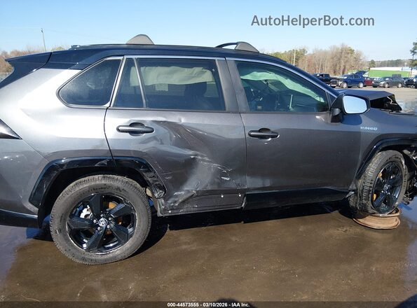 4T3E6RFVXMU063409 2021 TOYOTA RAV4 HYBRID Gray Вид задньої частини салону