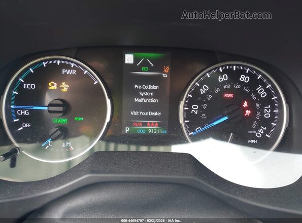 4T3T6RFV2NU080407 2022 TOYOTA RAV4 HYBRID Black უკანა სავარძლების ხედი