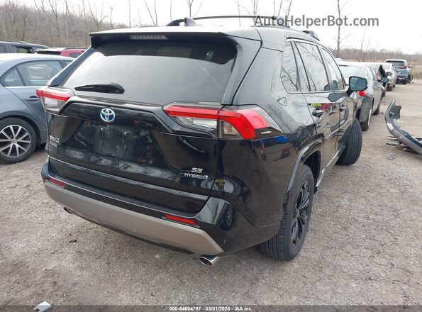 4T3T6RFV2NU080407 2022 TOYOTA RAV4 HYBRID Black უკანა მარჯვენა