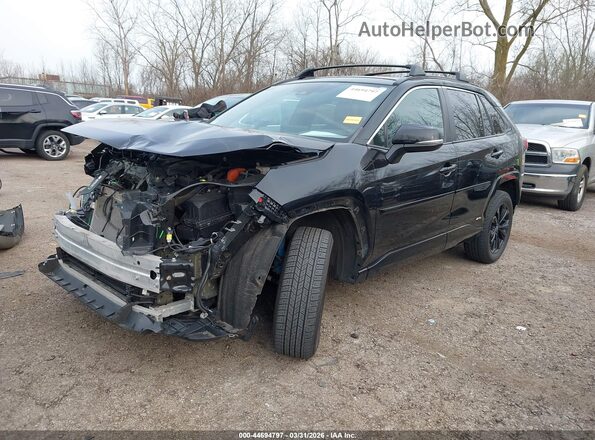 4T3T6RFV2NU080407 2022 TOYOTA RAV4 HYBRID Black წინა მარცხენა ხედი სამი მეოთხედიდან