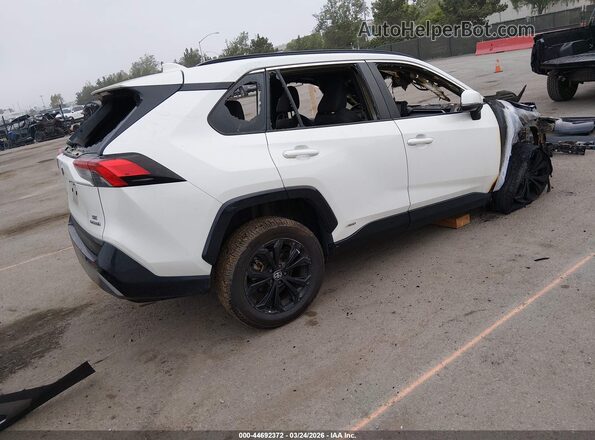 4T3T6RFV5NU100357 2022 TOYOTA RAV4 HYBRID White Rear right