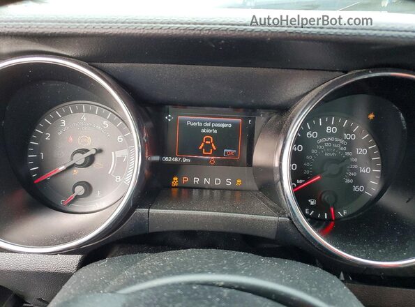 1FA6P8AM9H5202524 2017 FORD MUSTANG Белый Вид щитка приборов