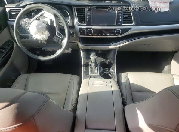 5TDJZRFH3KS702826 2019 TOYOTA HIGHLANDER Gray წინა პანელის ხედი