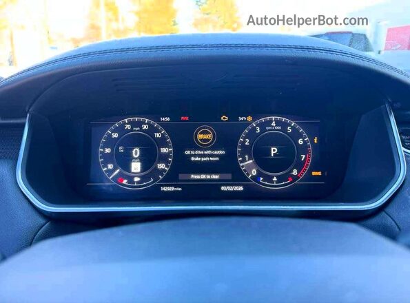 SALWR2RVXKA823843 2019 LAND ROVER RANGE ROVER Gray Vista del cuadro de instrumentos