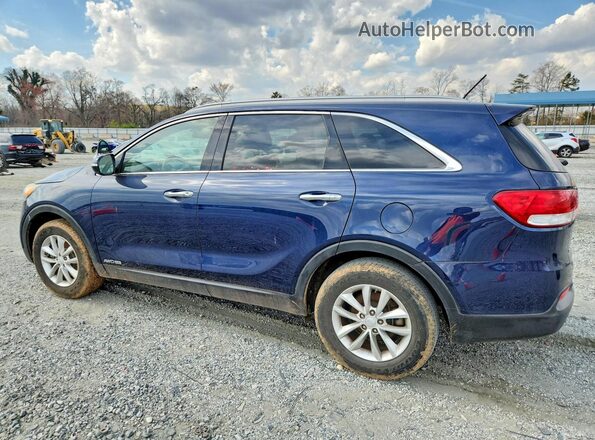 5XYPGDA53JG413697 2018 KIA SORENTO Синий Задняя правая четверть