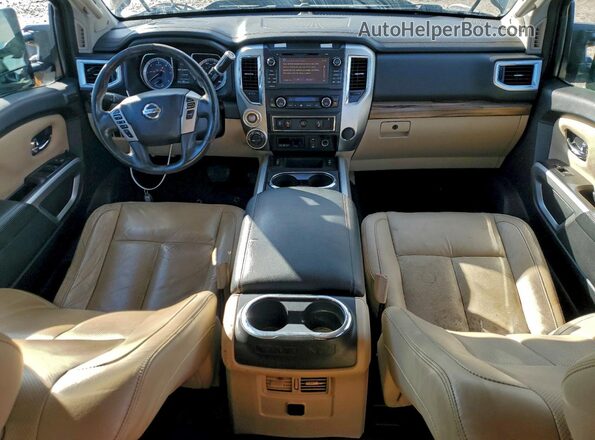 1N6BA1F47GN514606 2016 NISSAN TITAN Brown Widok zestawu wskaźników